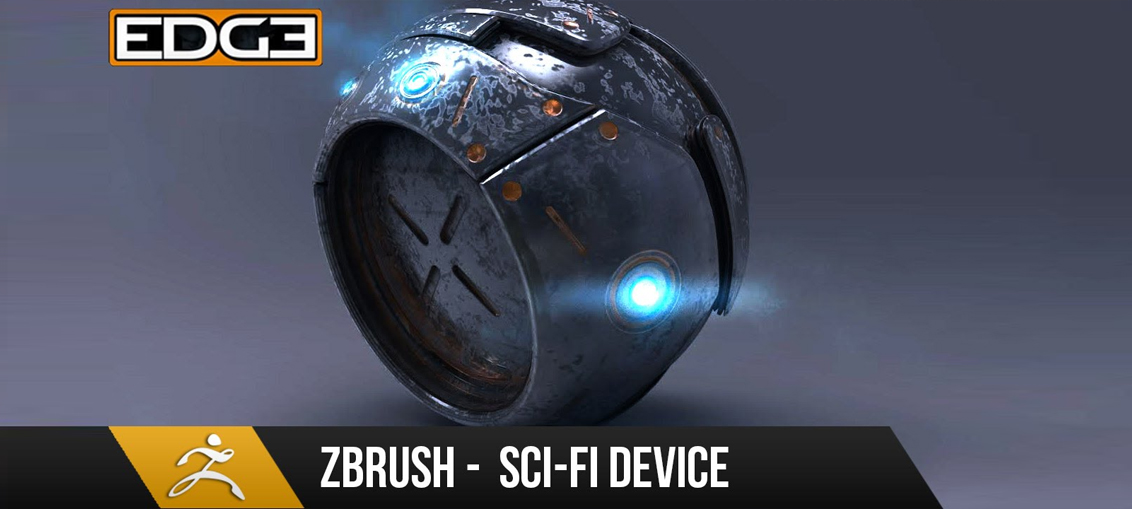 Zbrush 4R7 Tutorial – Hard Surface Techniques – Sci-Fi Device