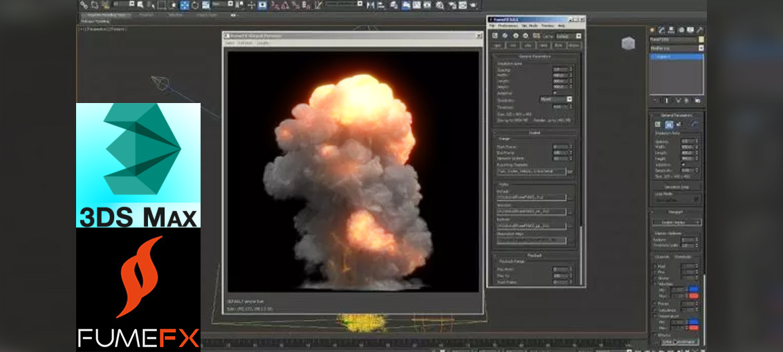 Large Scale Explosion Tutorial Using FumeFx 3