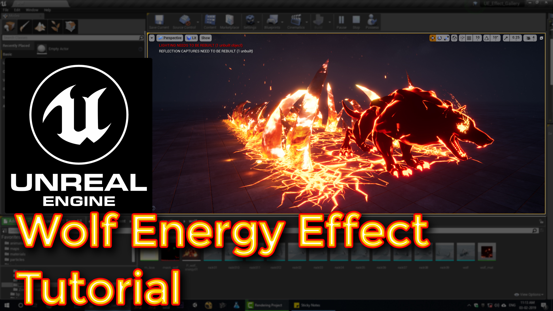 Unreal Engine Wolf Energy Effect tutorial