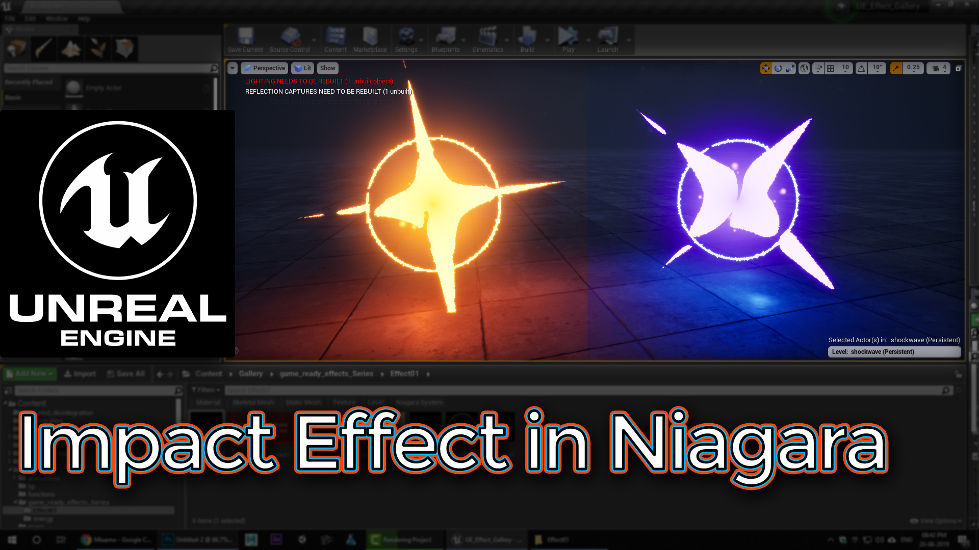 Unreal Engine Impact Effect in Niagara