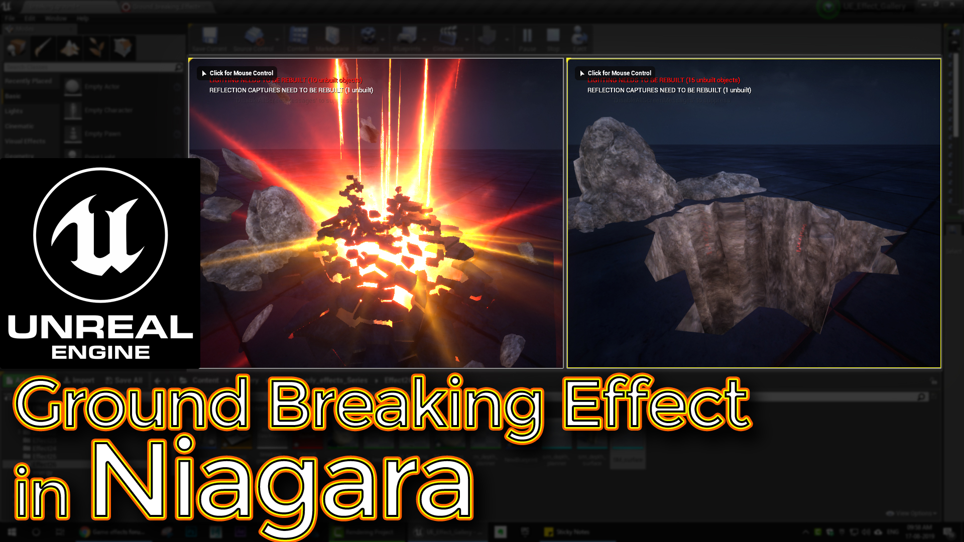 Ground Breaking Effect | Unreal Engine Niagara Tutorial