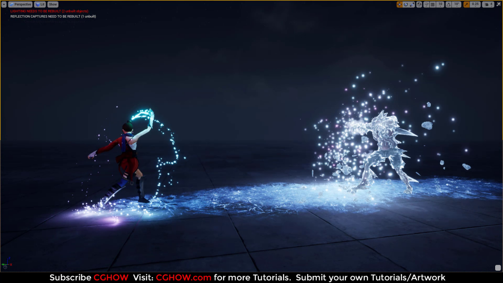 Ice Hit Effect | Unreal Engine Niagara Tutorial – CGHOW | Ashif Ali