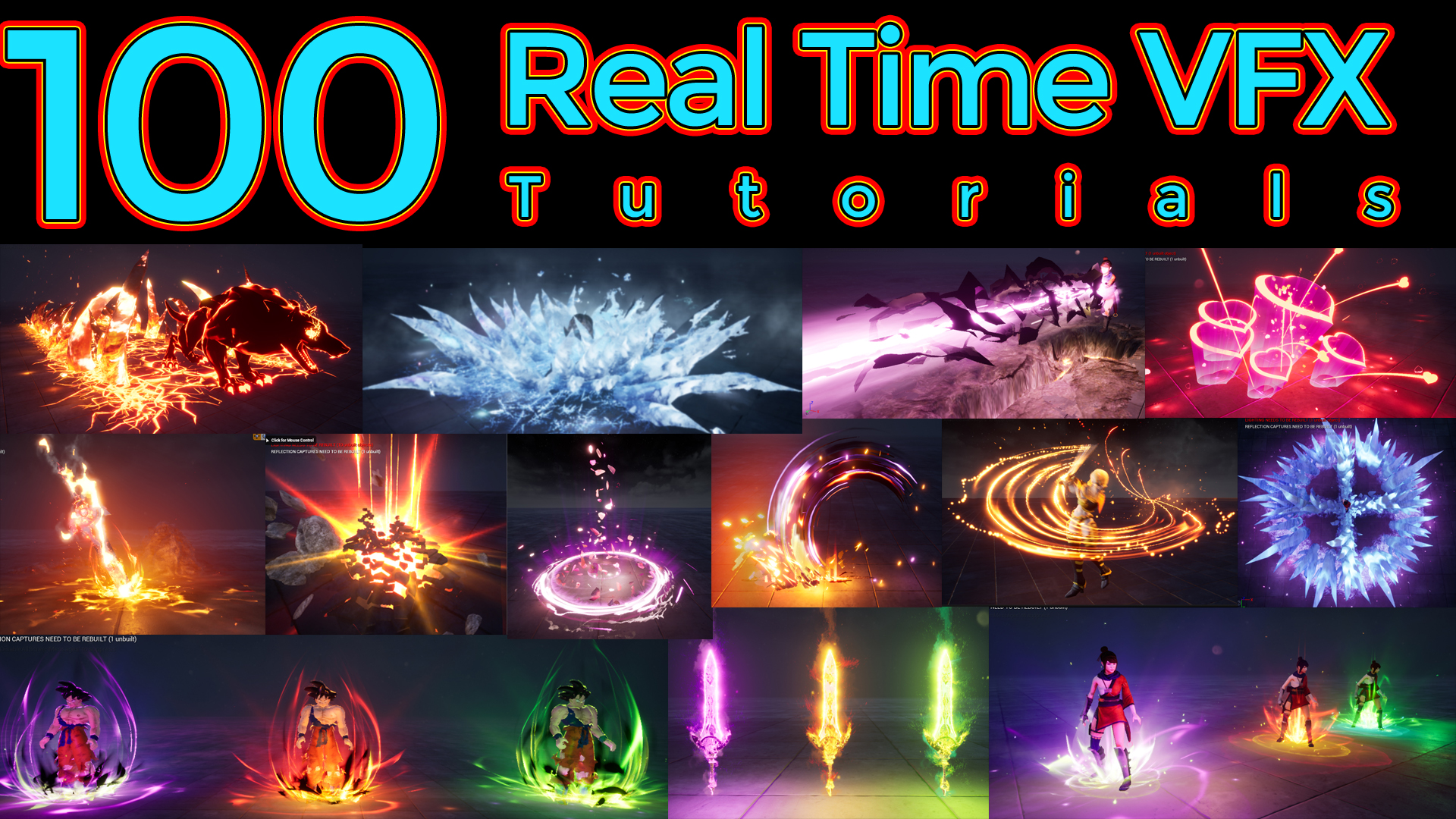 100 Real Time VFX Tutorials