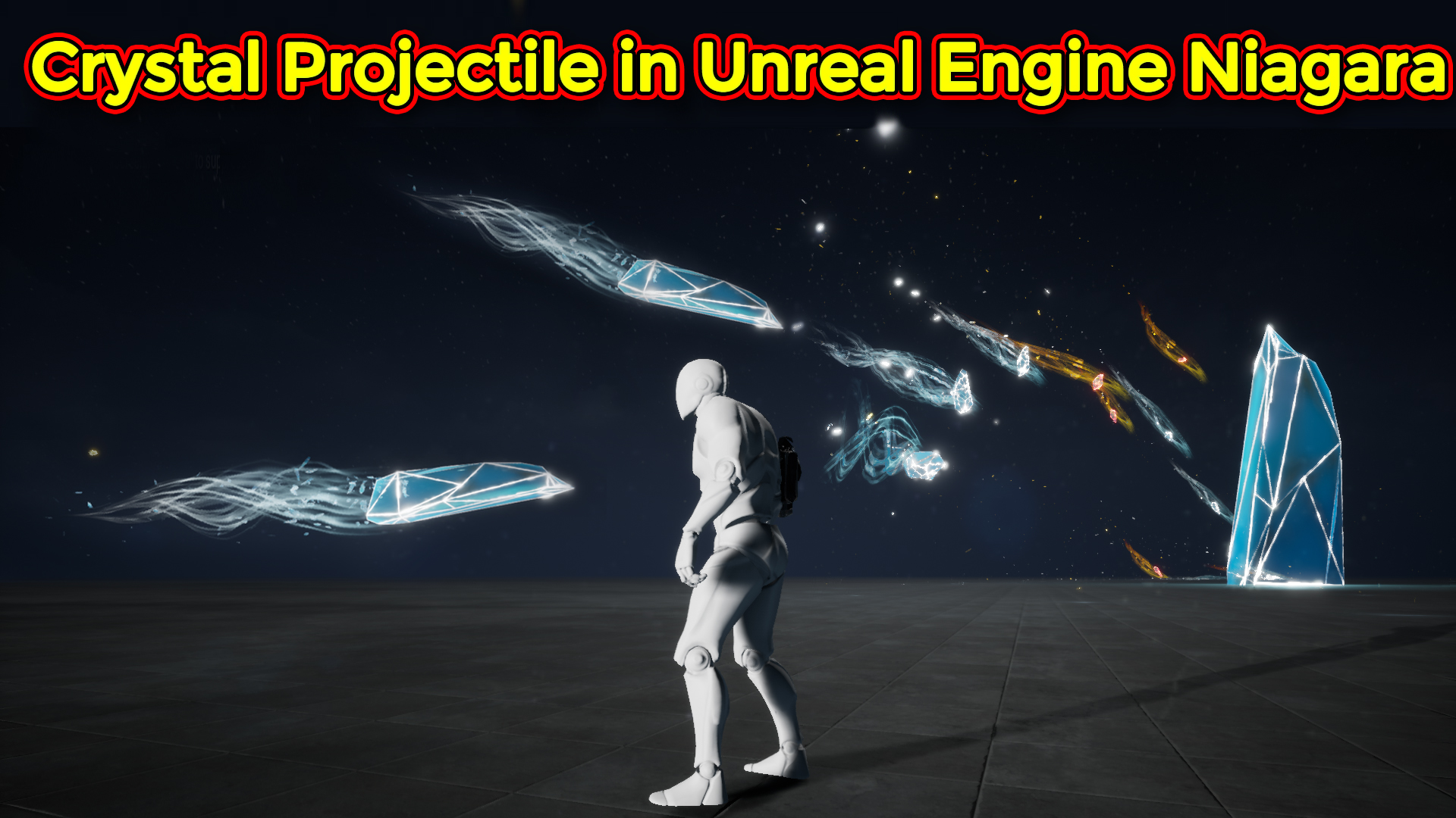 Criytal Projectile Effect | Unreal Engine Niagara Tutorial
