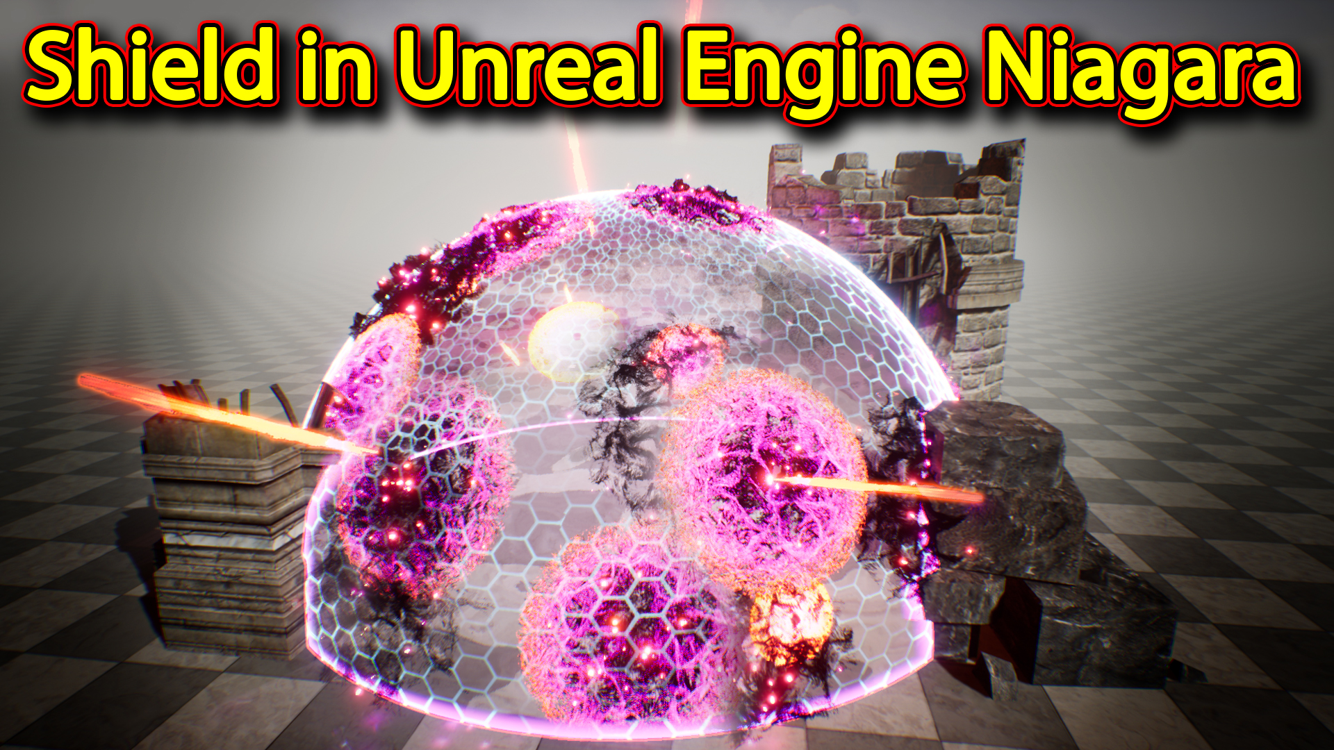 Shield Effect | Unreal Engine Niagara Tutorials | UE4 Niagara Shield