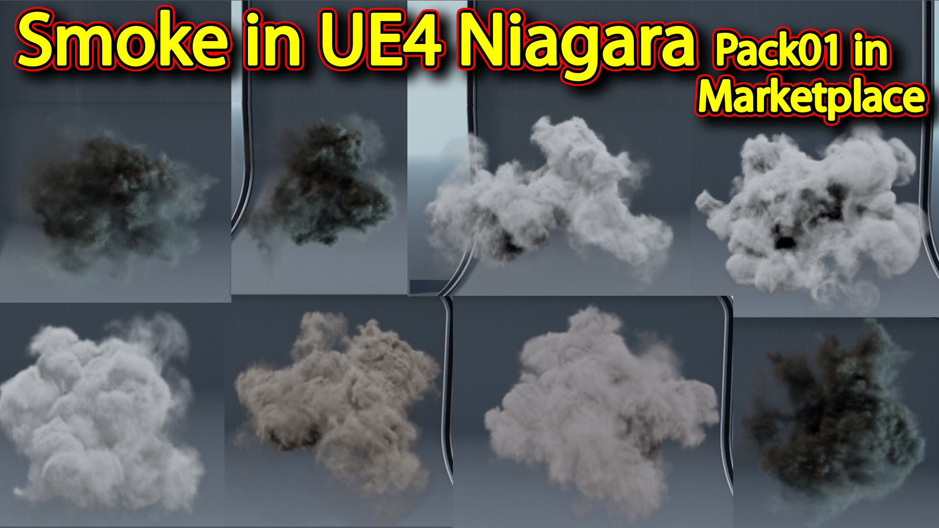 Smoke in UE4 Niagara Pack01 in Unreal Engine Marketplace
