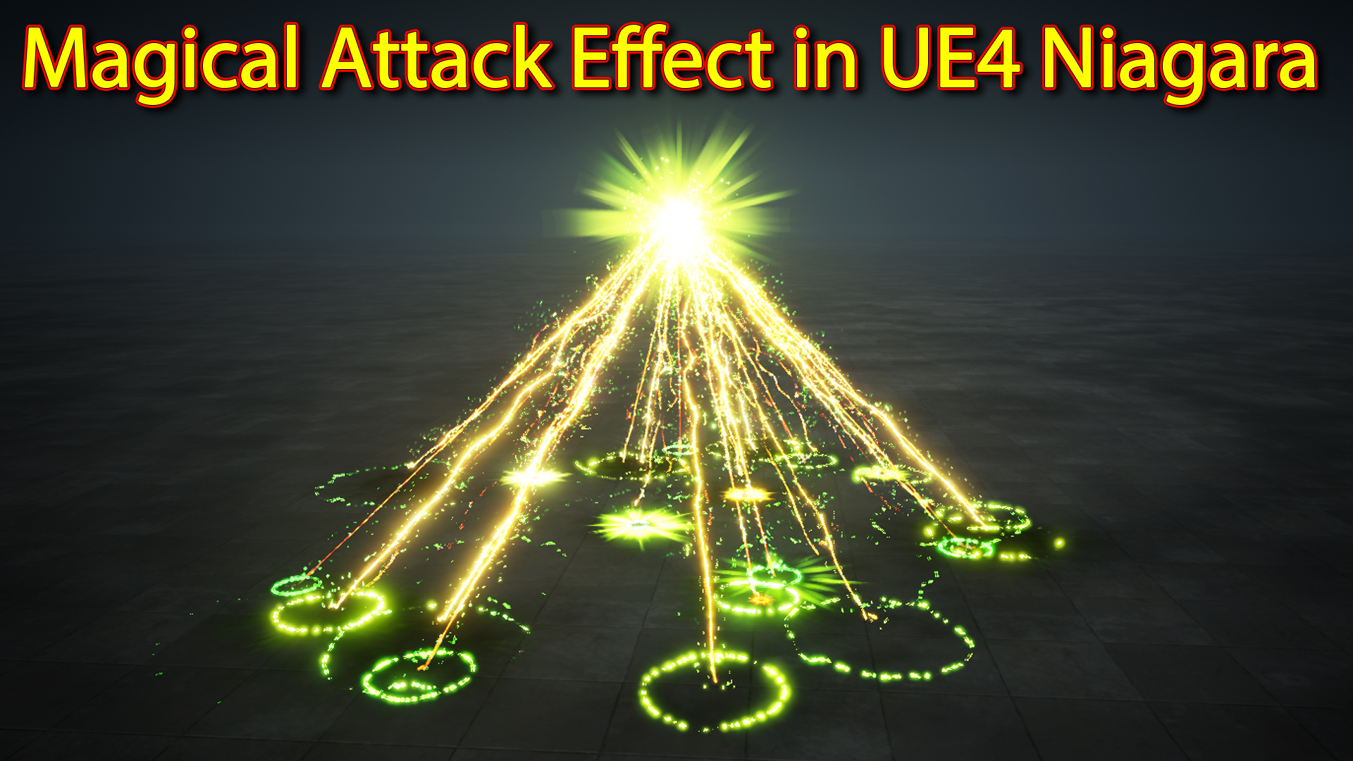 Magical Attack Effect | Unreal Engine Niagara Tutorials | UE4 Niagara Attack Effect
