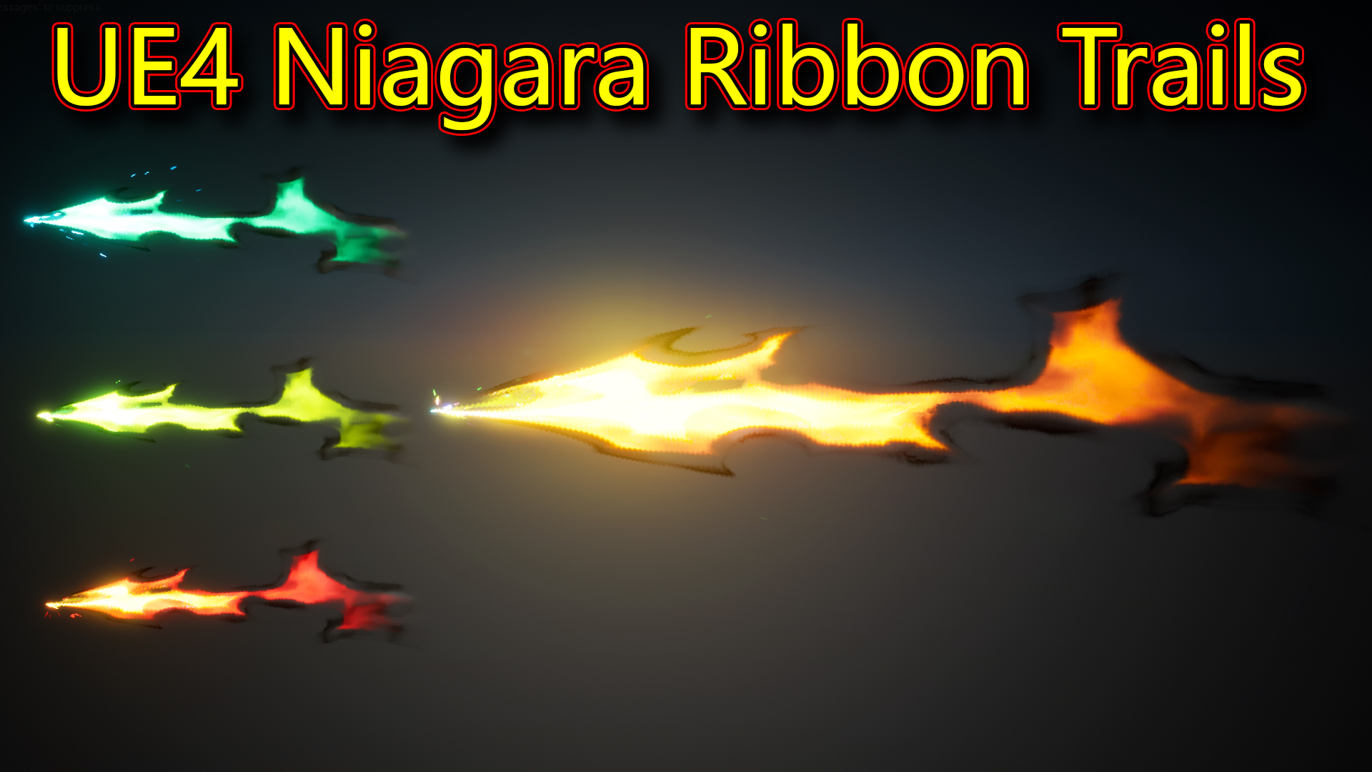 Ribbon Trails | Unreal Engine Niagara Tutorials | UE4 Niagara Ribbon Trails