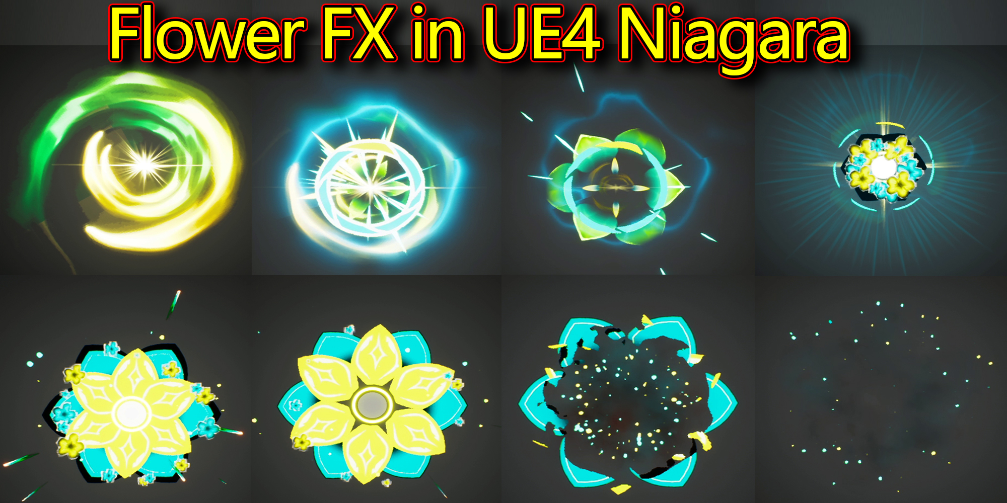 Flower Effect | Unreal Engine Niagara Tutorials | UE4 Niagara Flower Effect