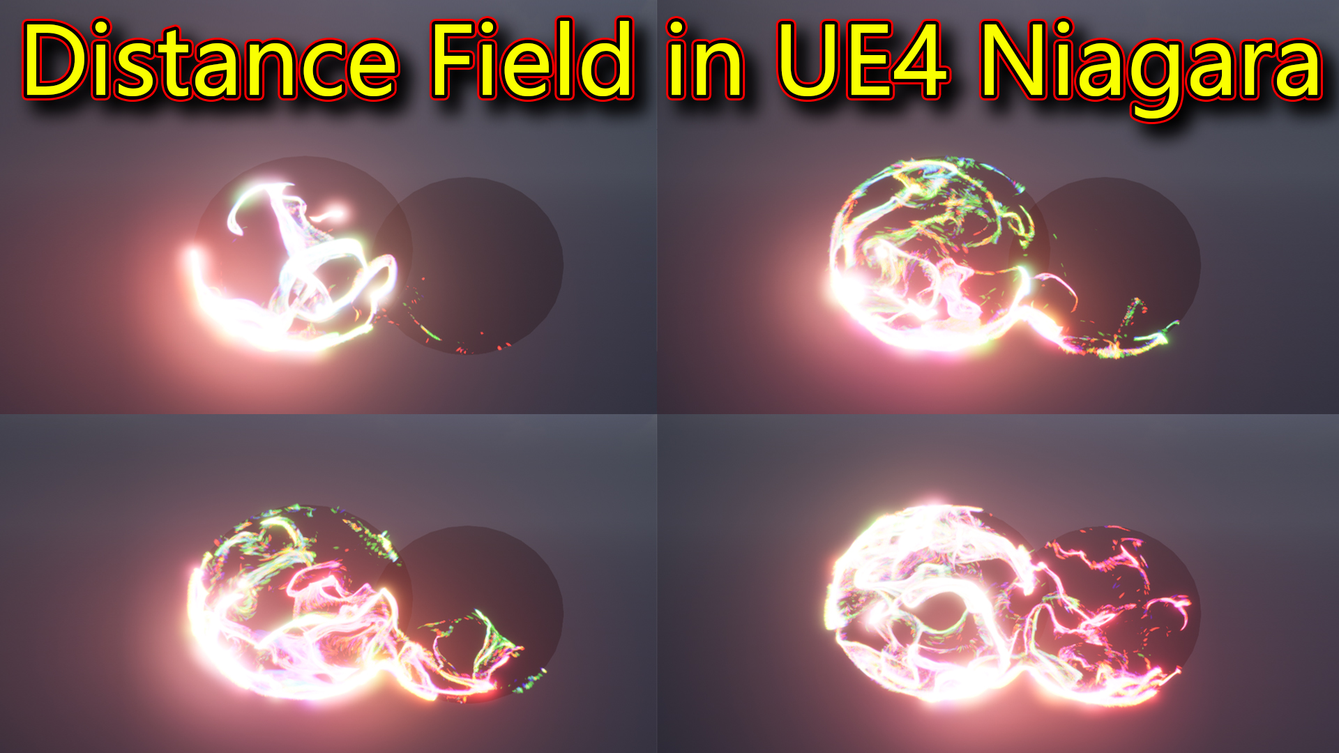 Distance Field Effect | Unreal Engine Niagara Tutorials | UE4 Niagara Distance Field