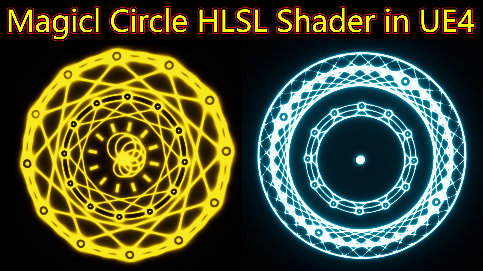 Magical Circle HLSL Shader in UE4 Material Custom Node