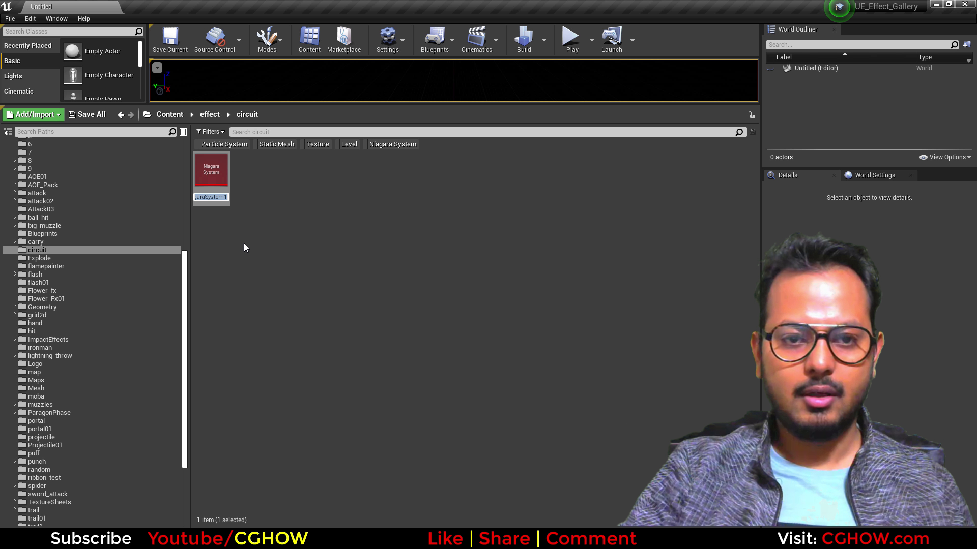 Circuit Fx In Ue4 Niagara Tutorial Cghow Ashif Ali