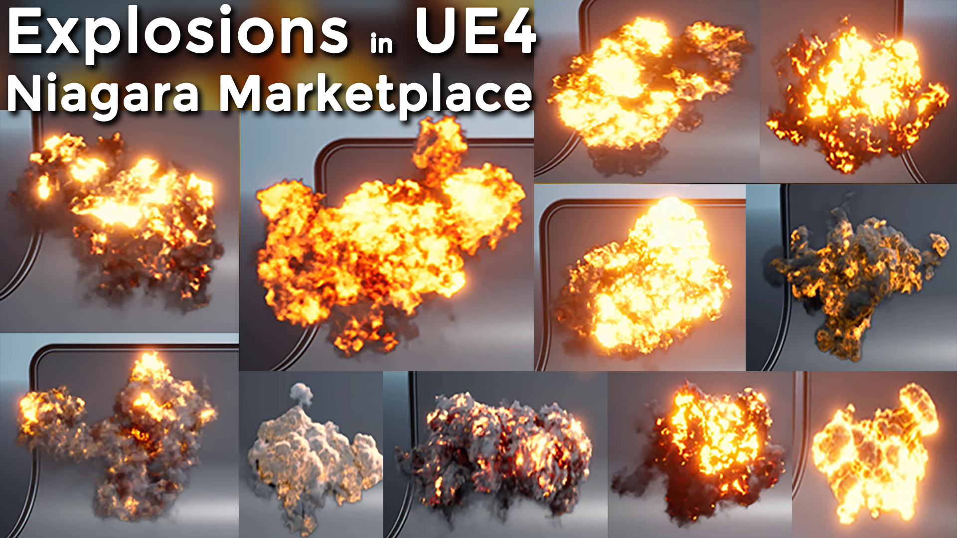 Explosion in UE4 Niagara Pack 08 in Marketplace