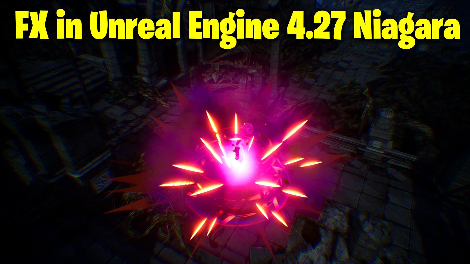 Unreal Engine 4.27 Niagara Tutorial | Dark Energy Burst FX | Download Files