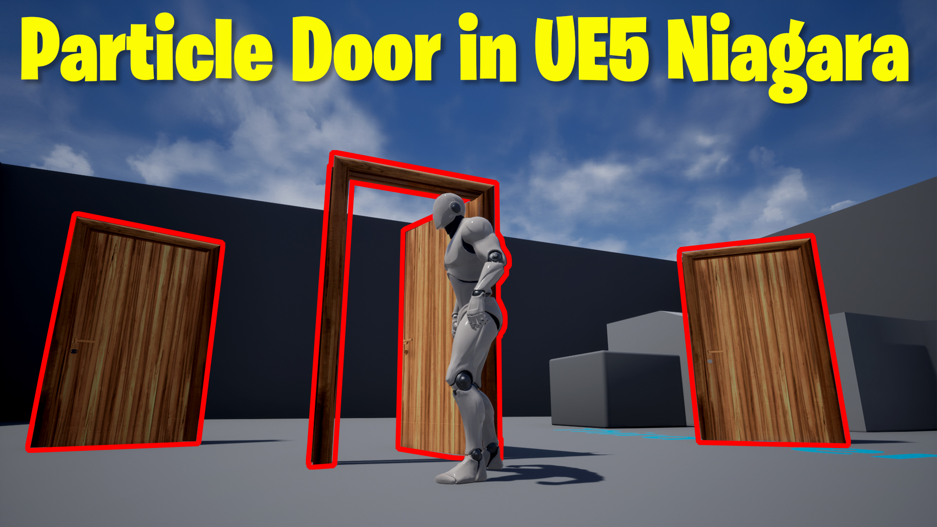 Particle Door in UE5 Niagara Tutorial | Download Files