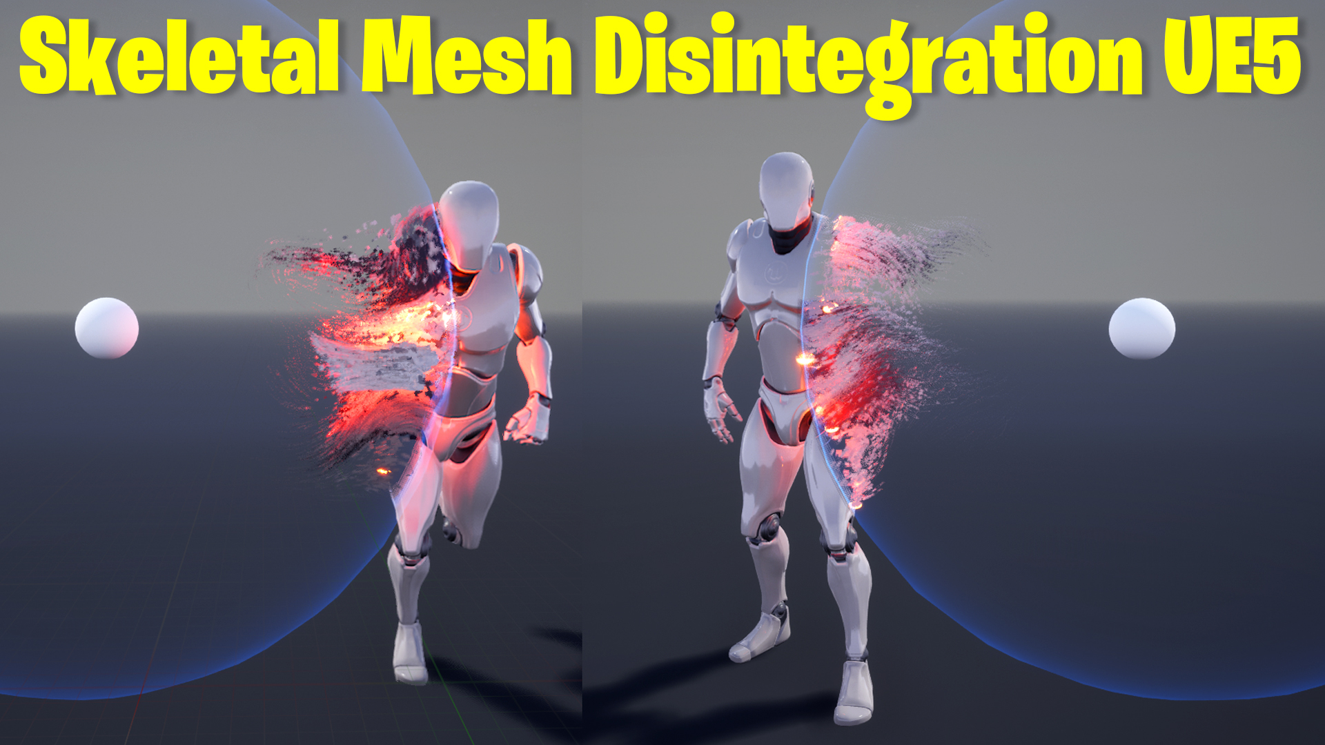 Disintegration Skeletal Mesh FX in U5 Niagara Tutorial | Download Files