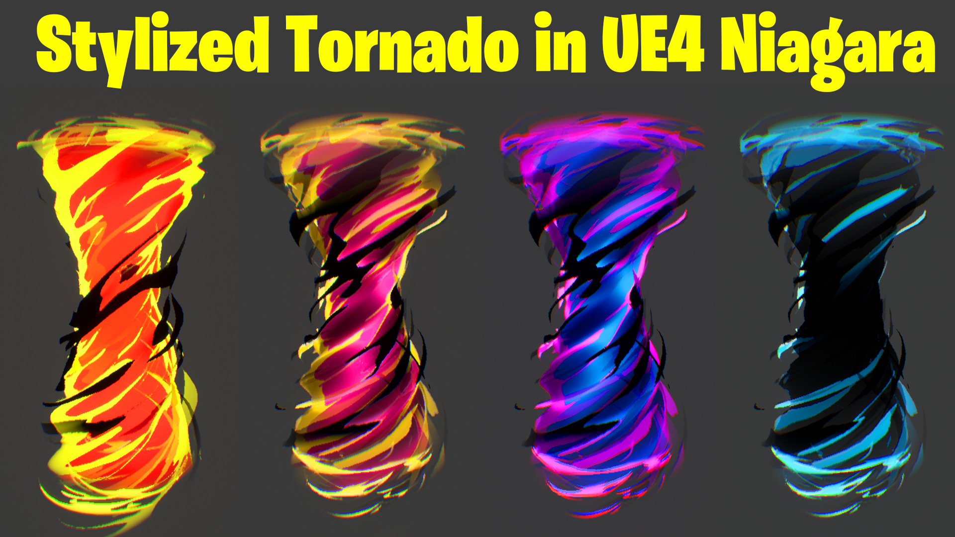Stylized Tornado in UE4 Niagara Tutorial | Download Files