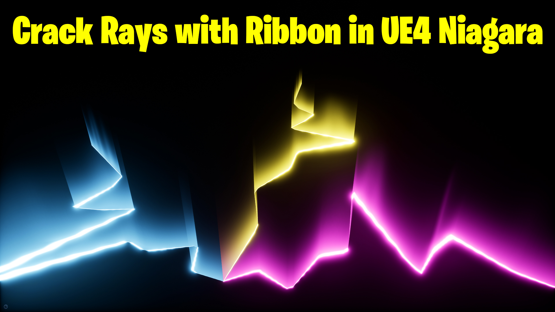 Crack Rays with Ribbon in UE4 Niagara Tutorial | Download Files