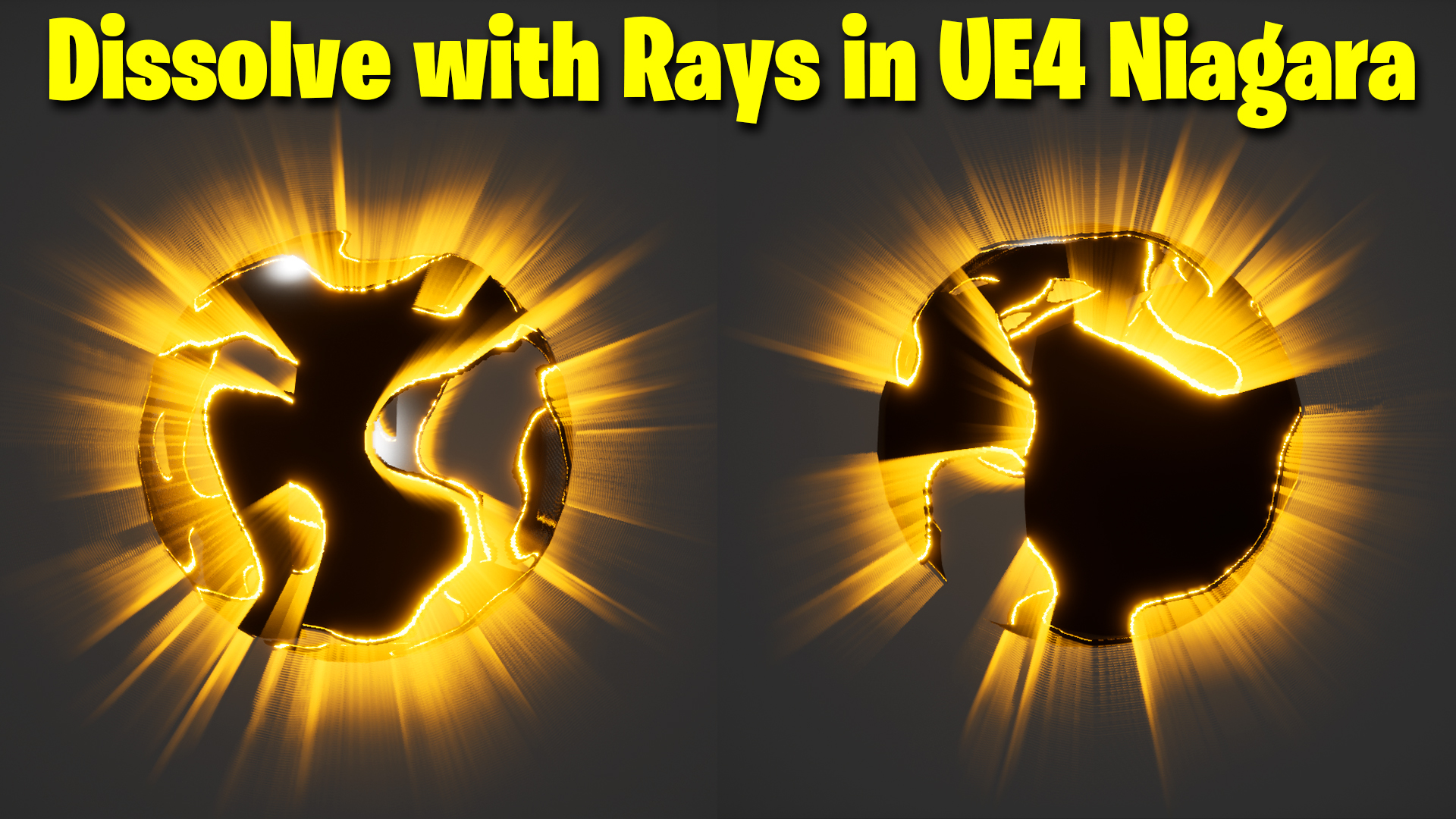 Dissolve with Rays in UE4 Niagara Tutorial
