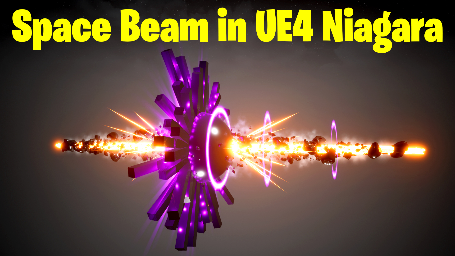 Space Beam in UE4 Niagara Tutorial | Download Files