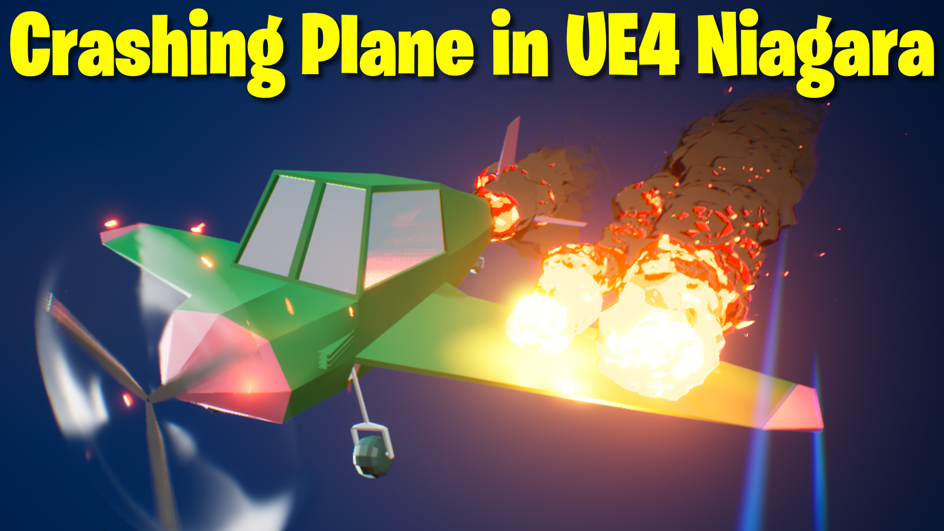 Crashing Plane FX in UE4 Niagara Tutorial