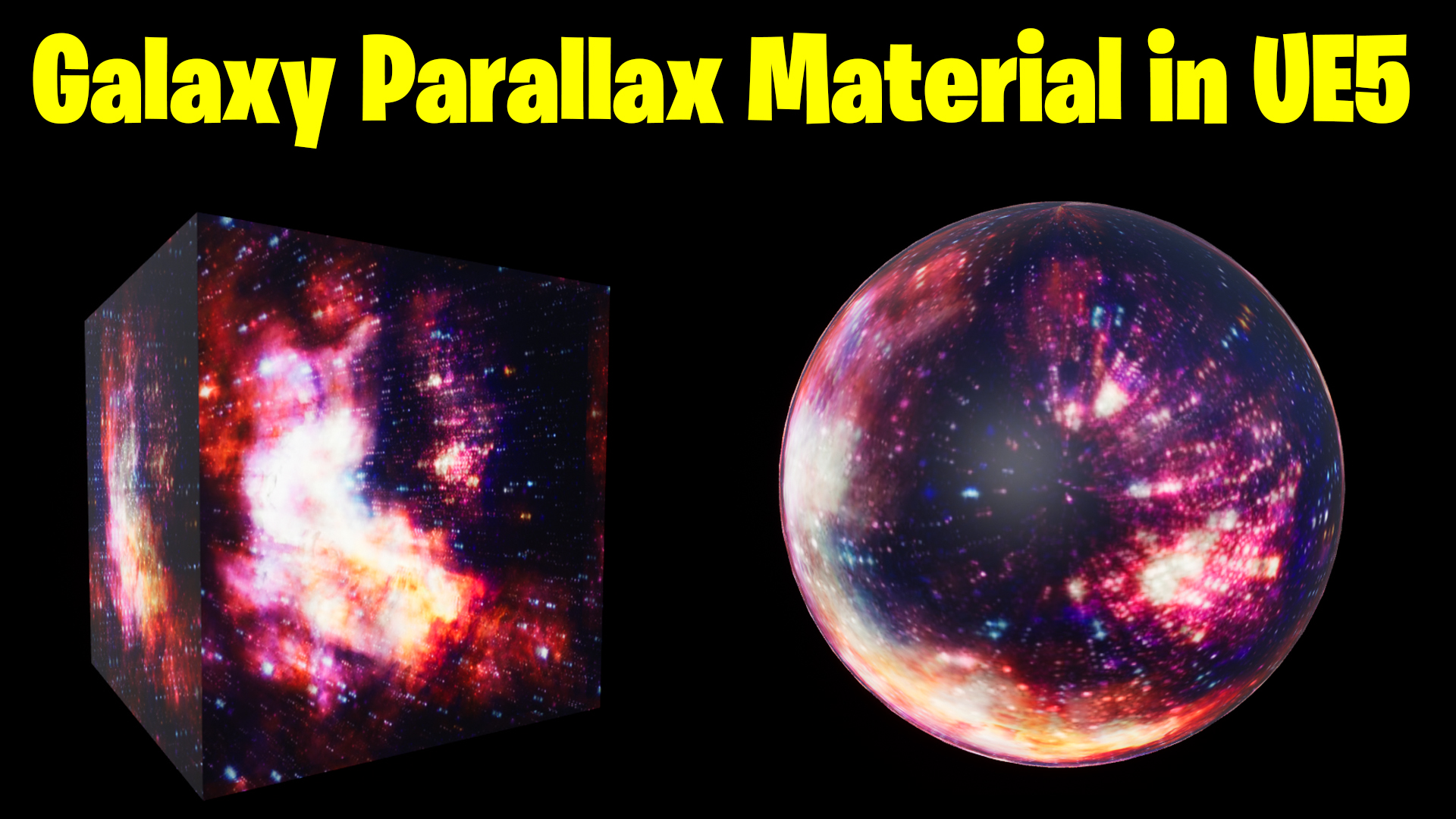 Galaxy Parallax Material in UE5 Tutorial | Download Files