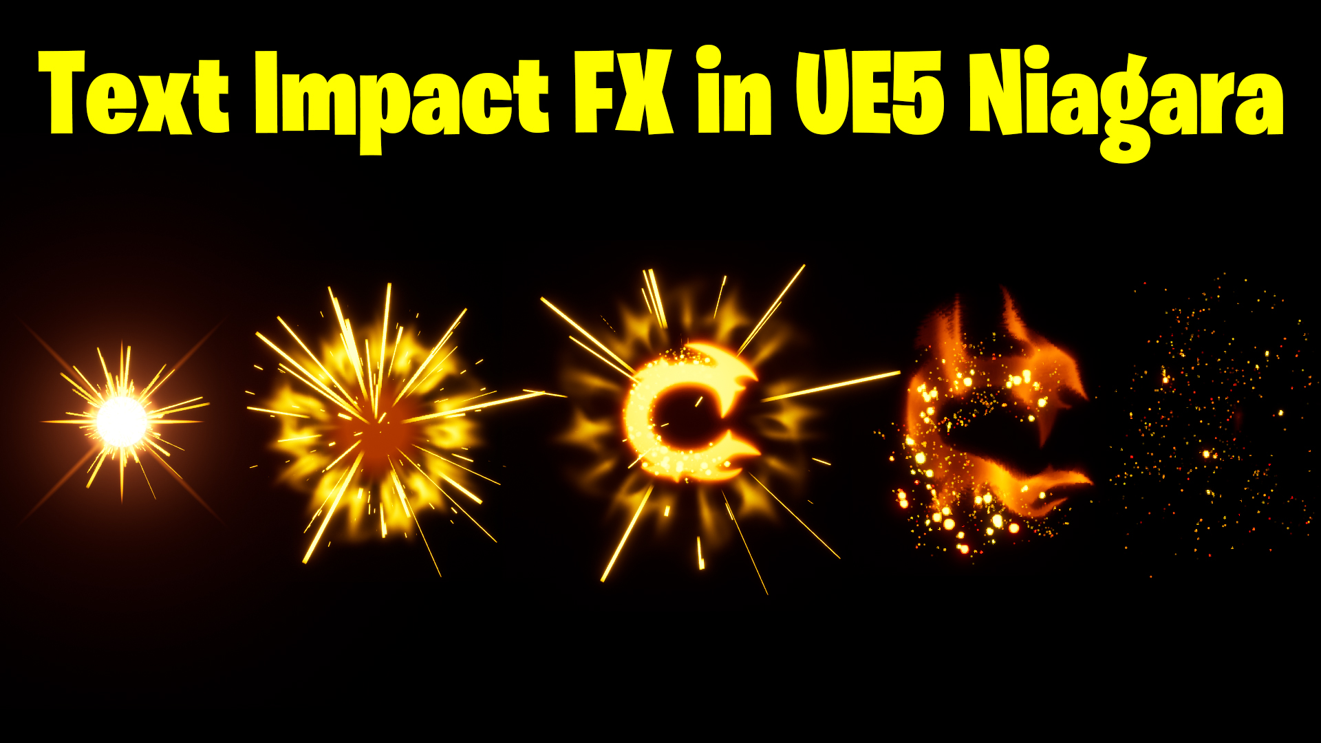 Text Impact FX in UE5 Niagara Tutorial