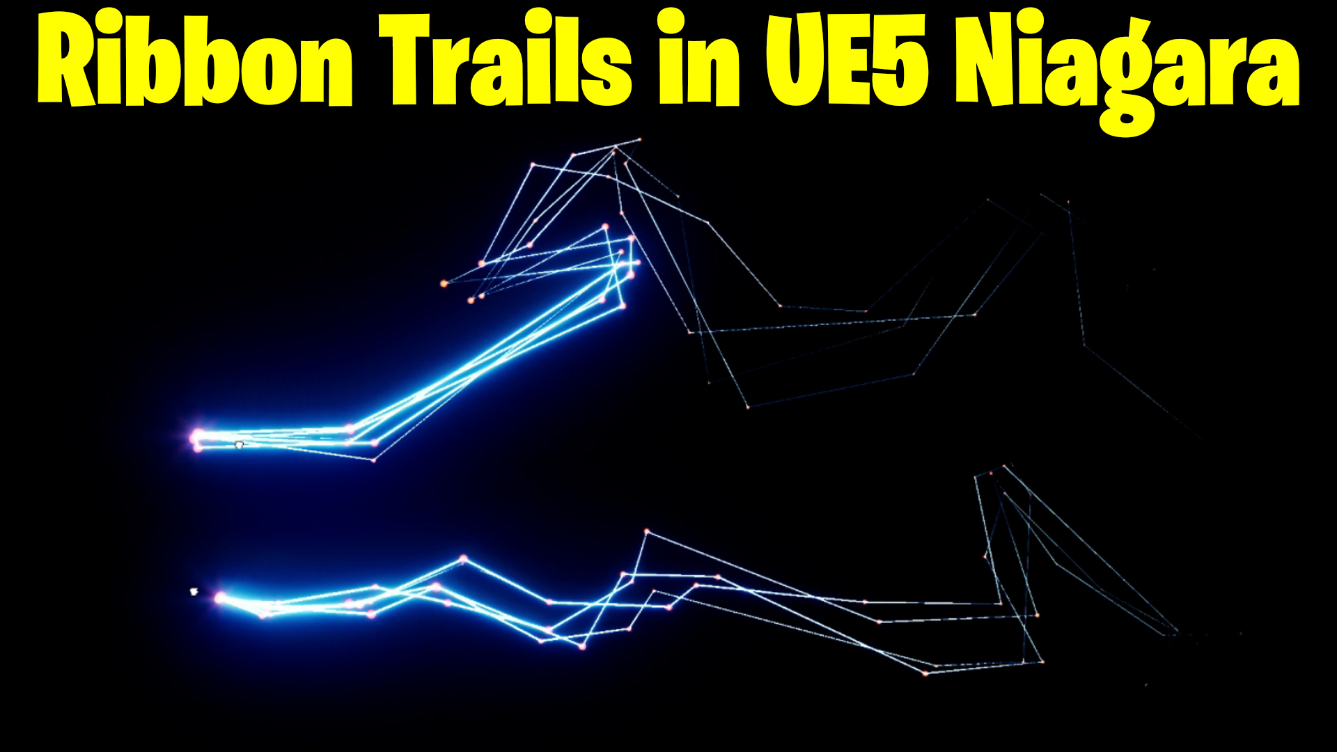 Ribbon Trails in UE5 Niagara Tutorial