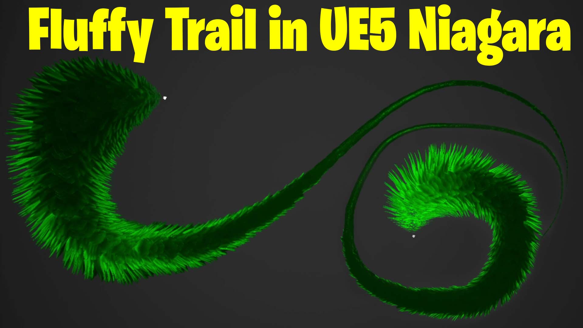 Fluffy Trail in UE5 Niagara Tutorial | Download Files