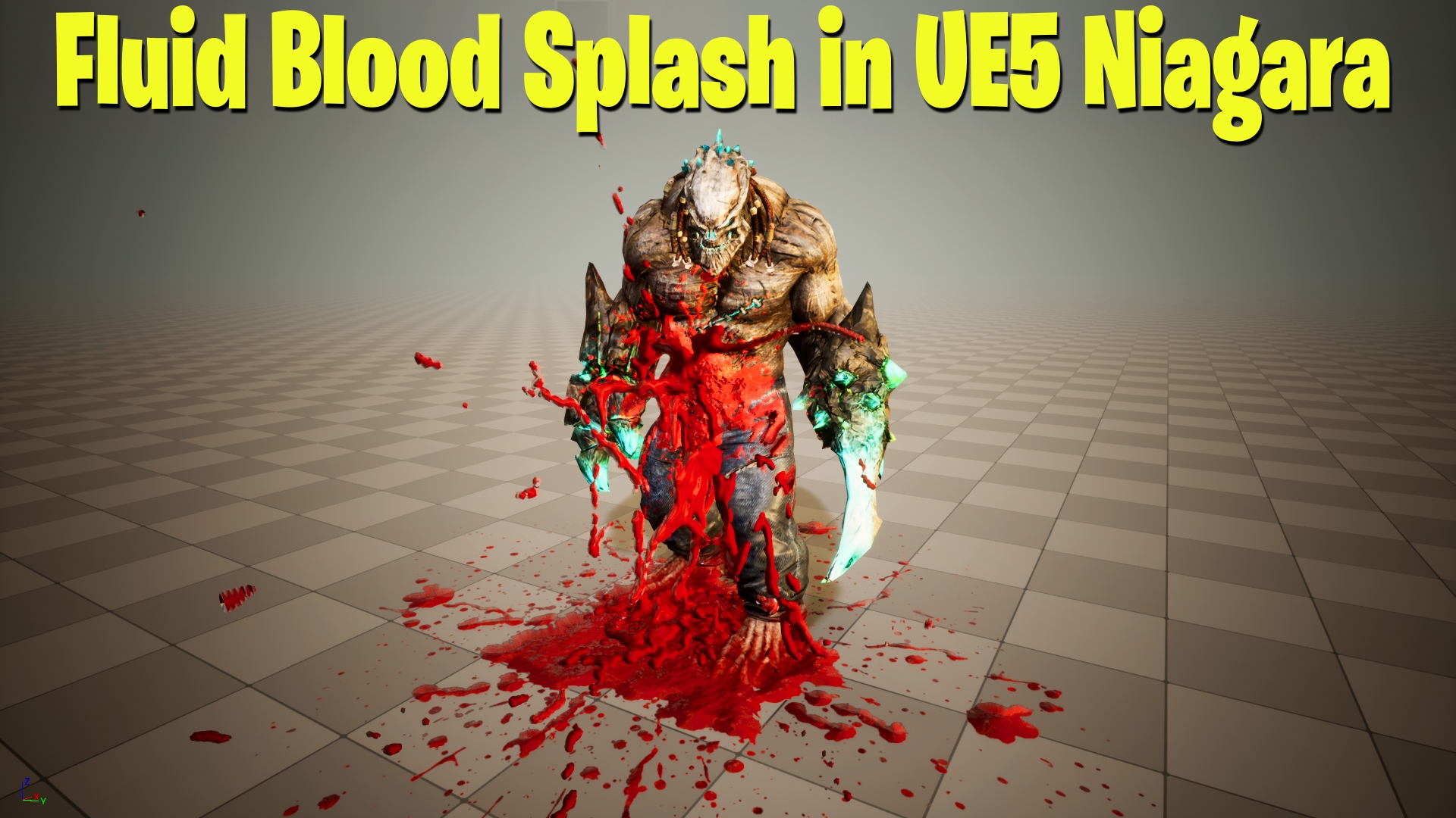 Fluid Blood Splash in UE5 Niagara Tutorial
