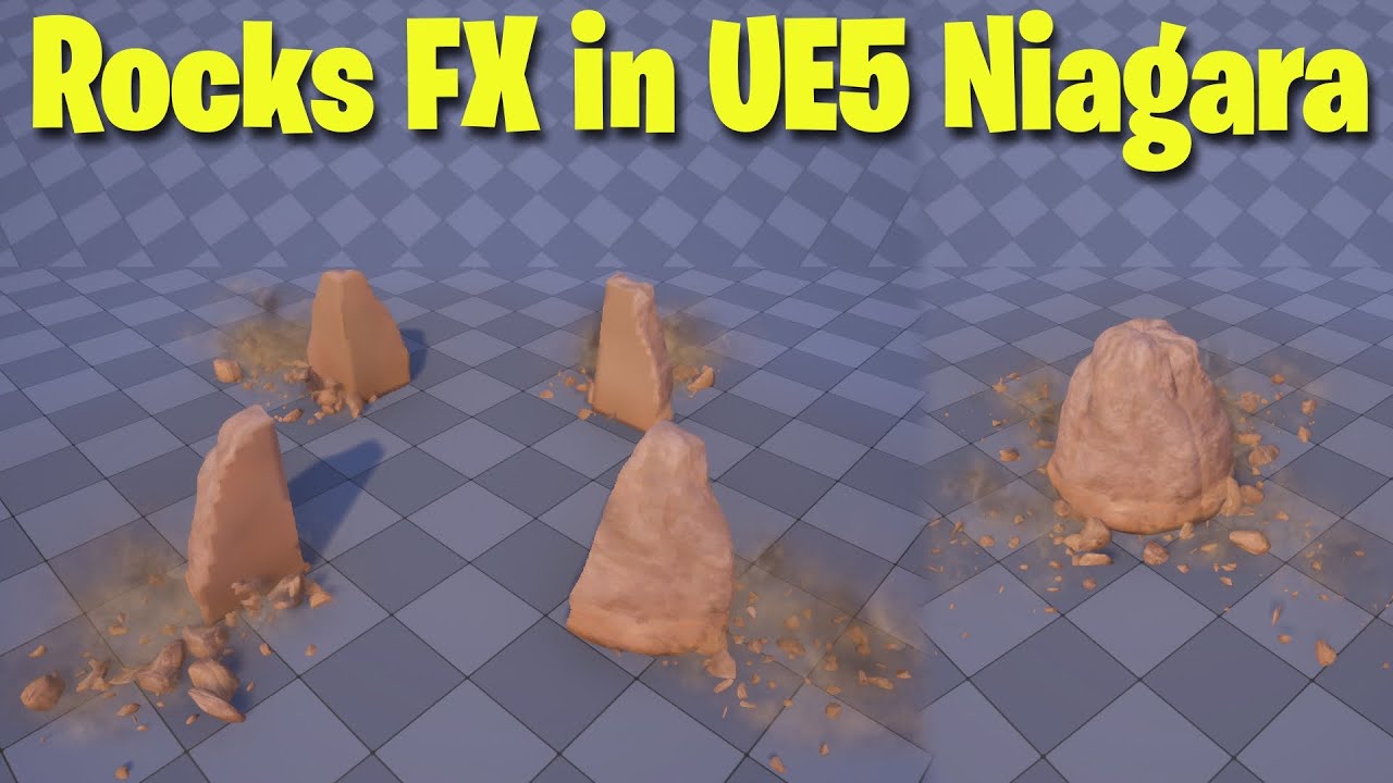 Rocks FX in UE5 Niagara Tutorial