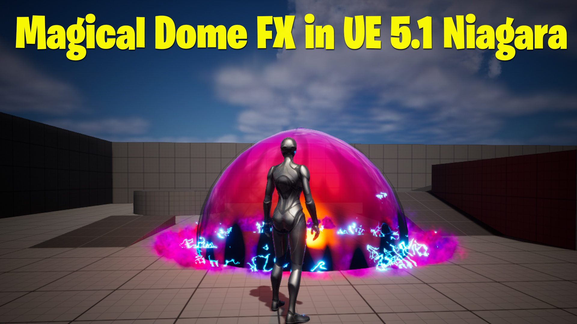 Magical Dome FX in Unreal Engine 5.1 Niagara Tutorial