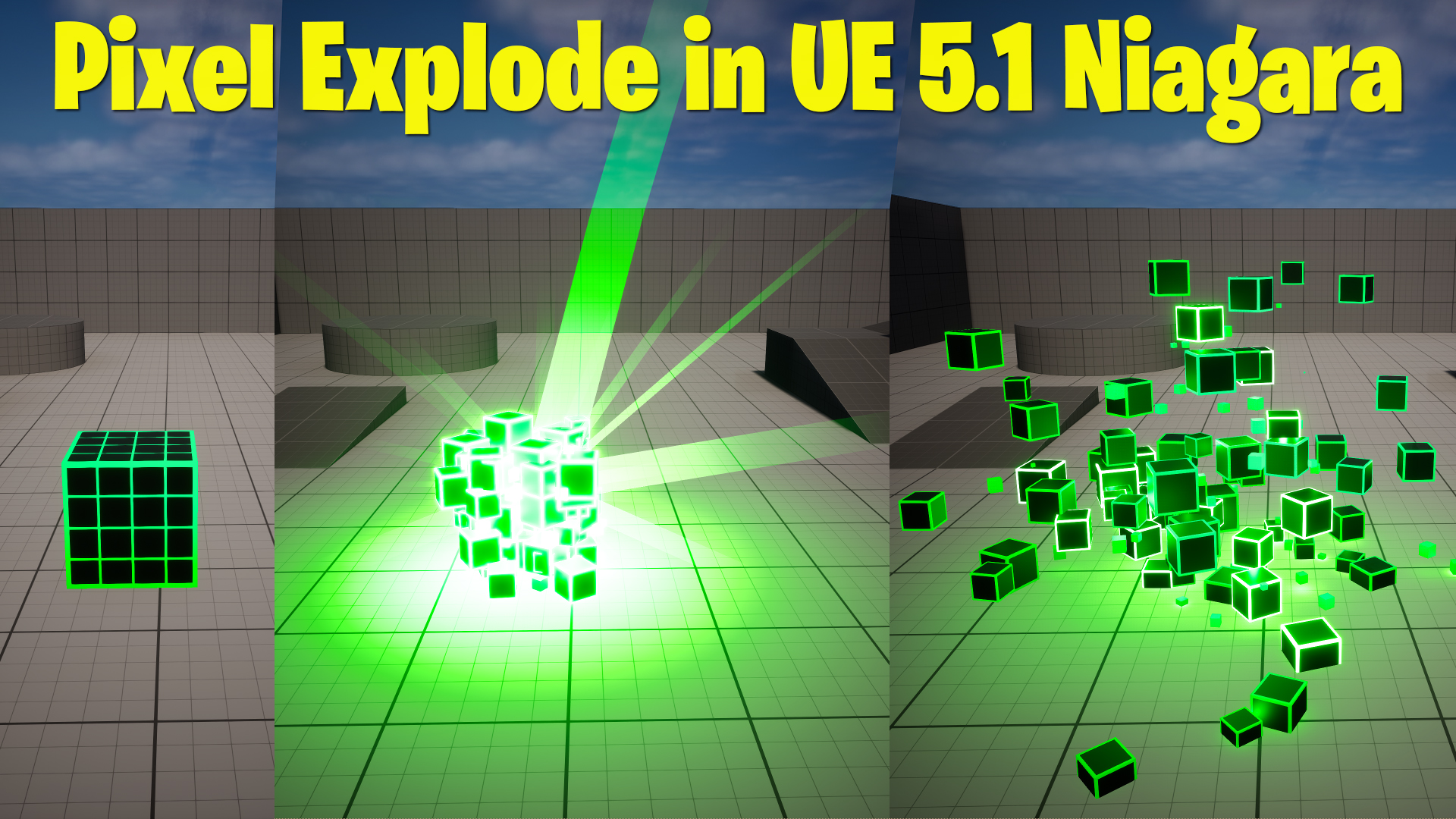 Pixel Explode in Unreal Engine 5.1 Niagara Tutorial