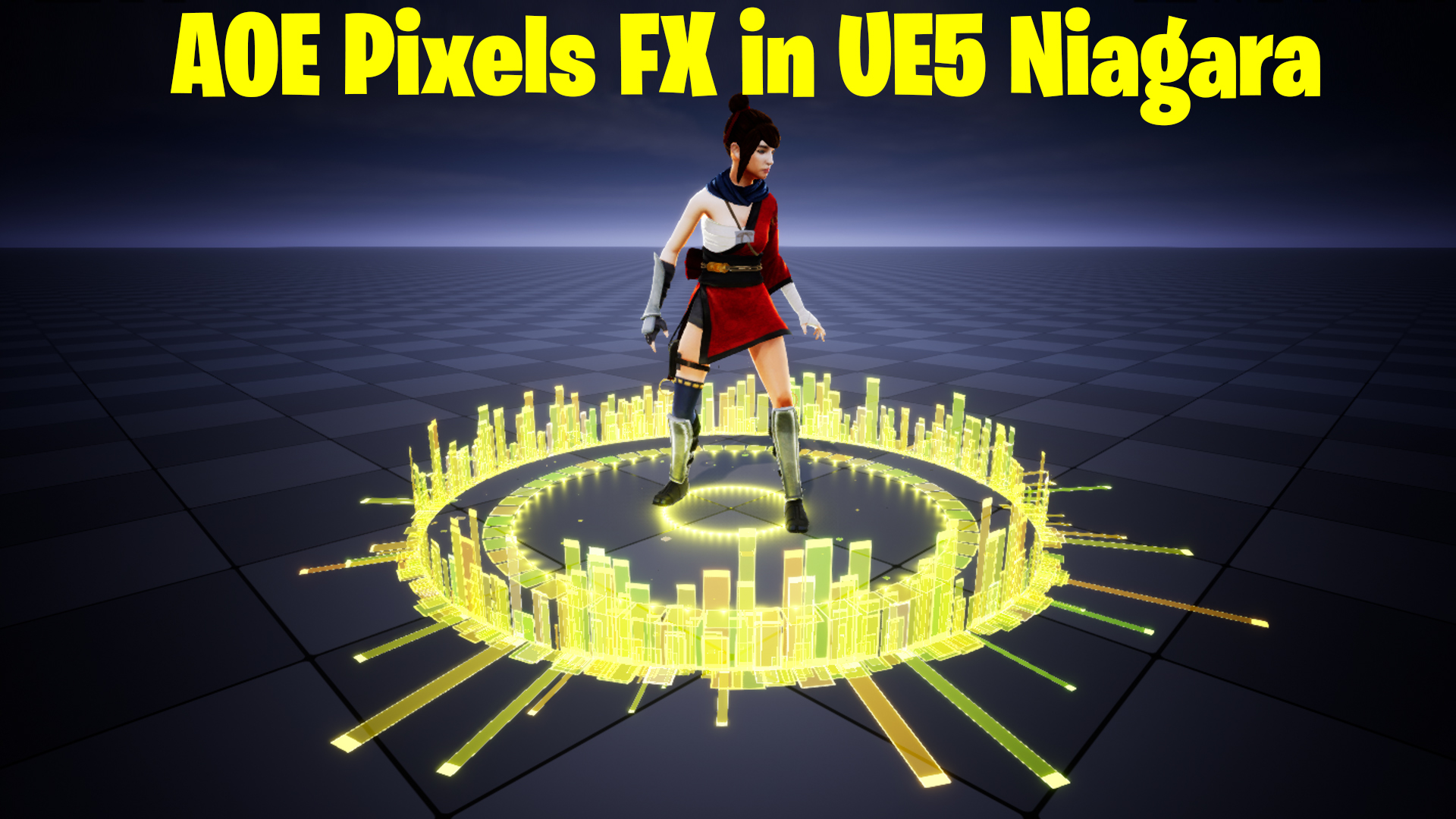AOe Pixels FX in UE5 Niagara Tutorial