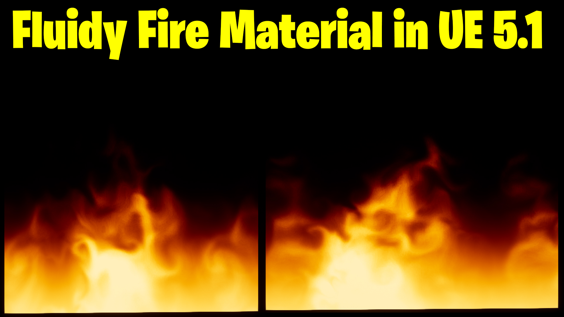 Fluidy Fire Material in Unreal Engine 5.1 Tutorial
