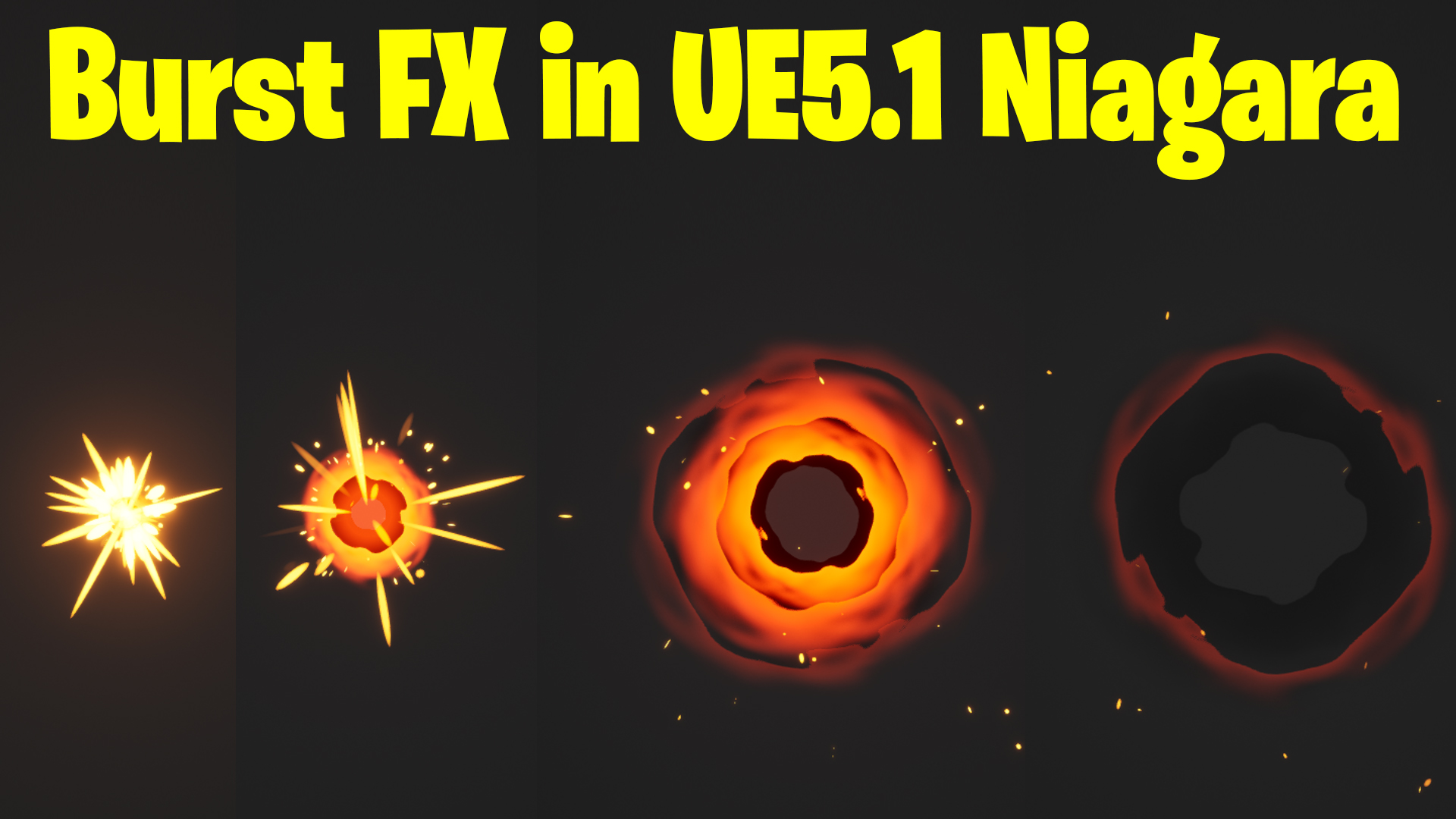 Burst FX in Unreal Engine 5.1 Niagara Tutorial | Download Files