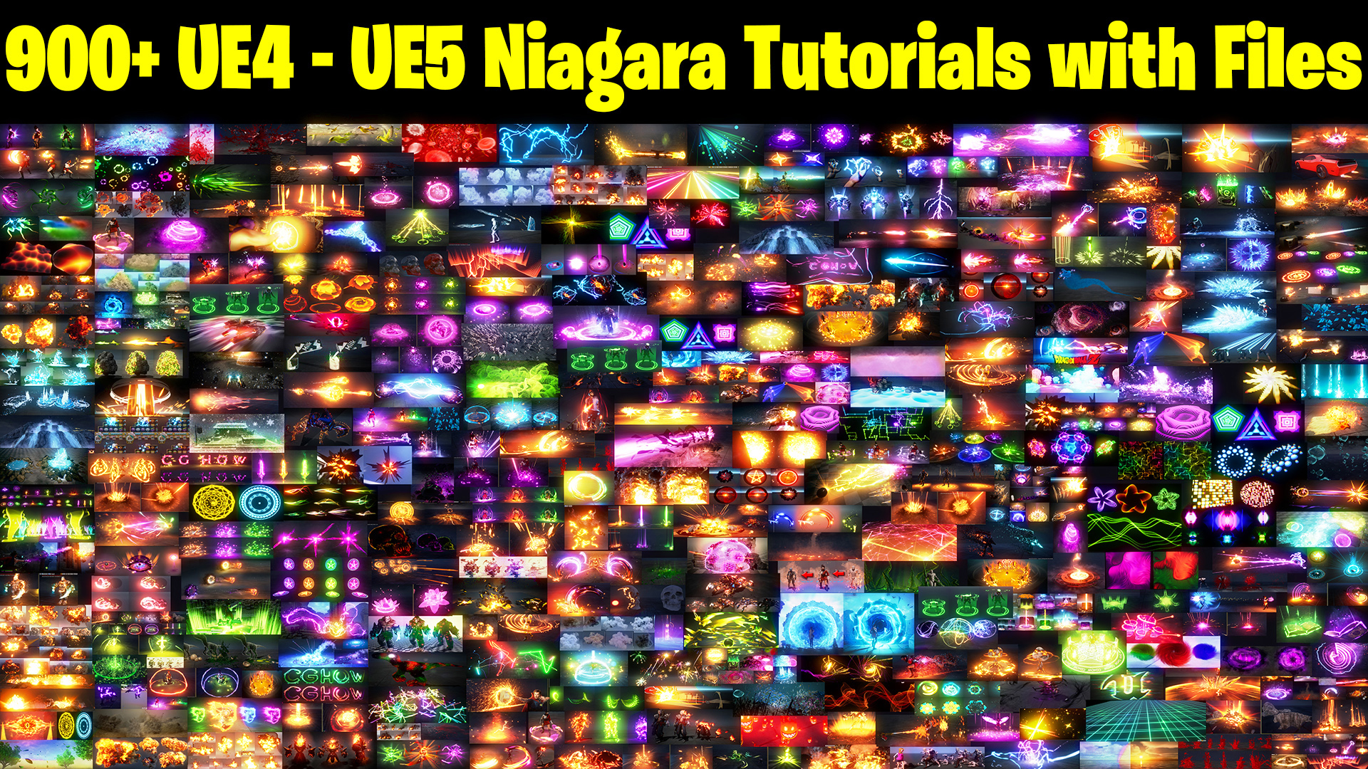 900+ UE4 - UE5 Niagara Tutorial | Download Files