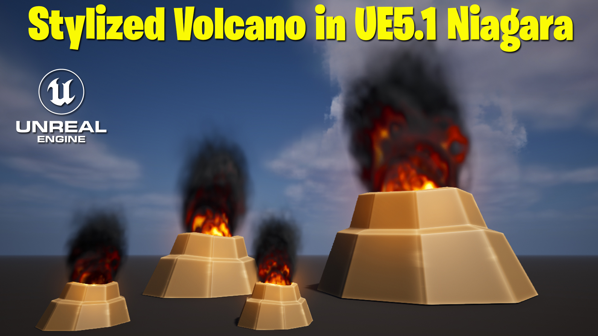 Stylized Volcano in Unreal Engine 5.1 Niagara Tutorial