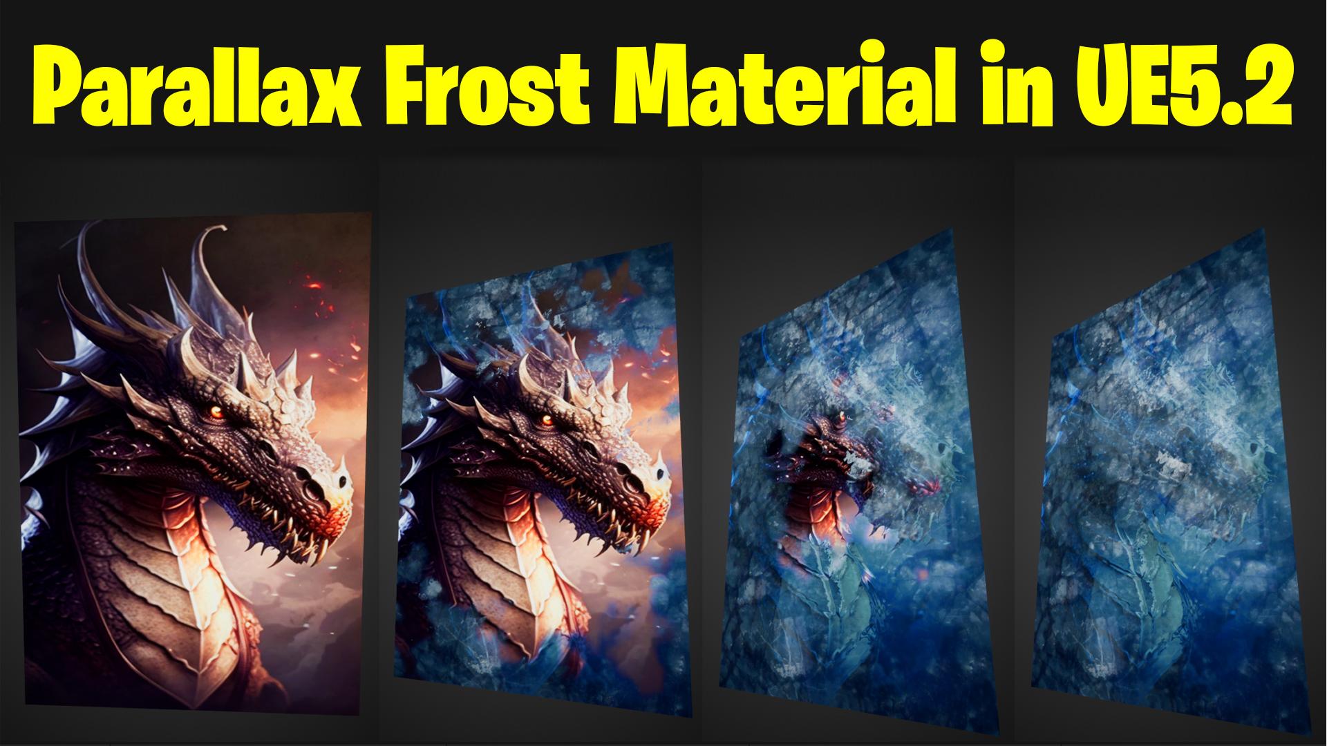 Parallax Frost Material in UE5.2 Tutorial | Download Files