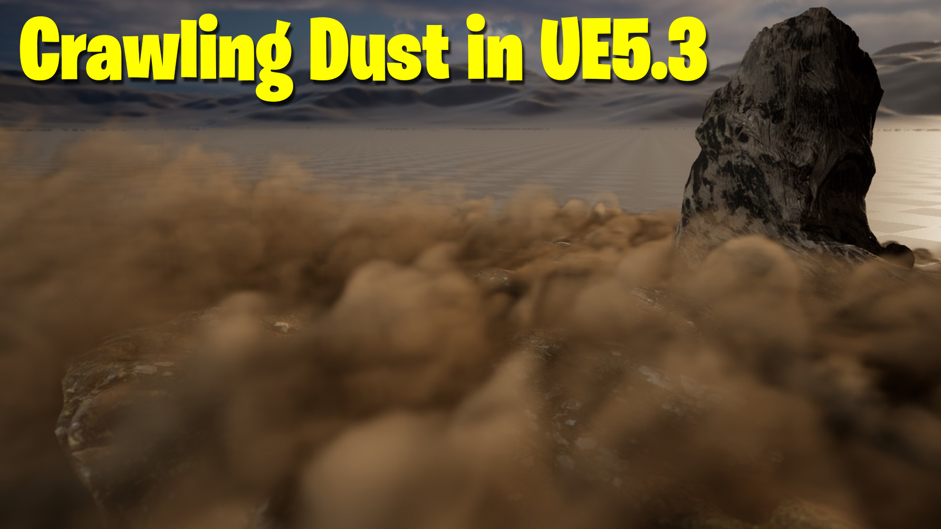 Crawling Dust in UE5.3 Niagara Fluid Tutorial
