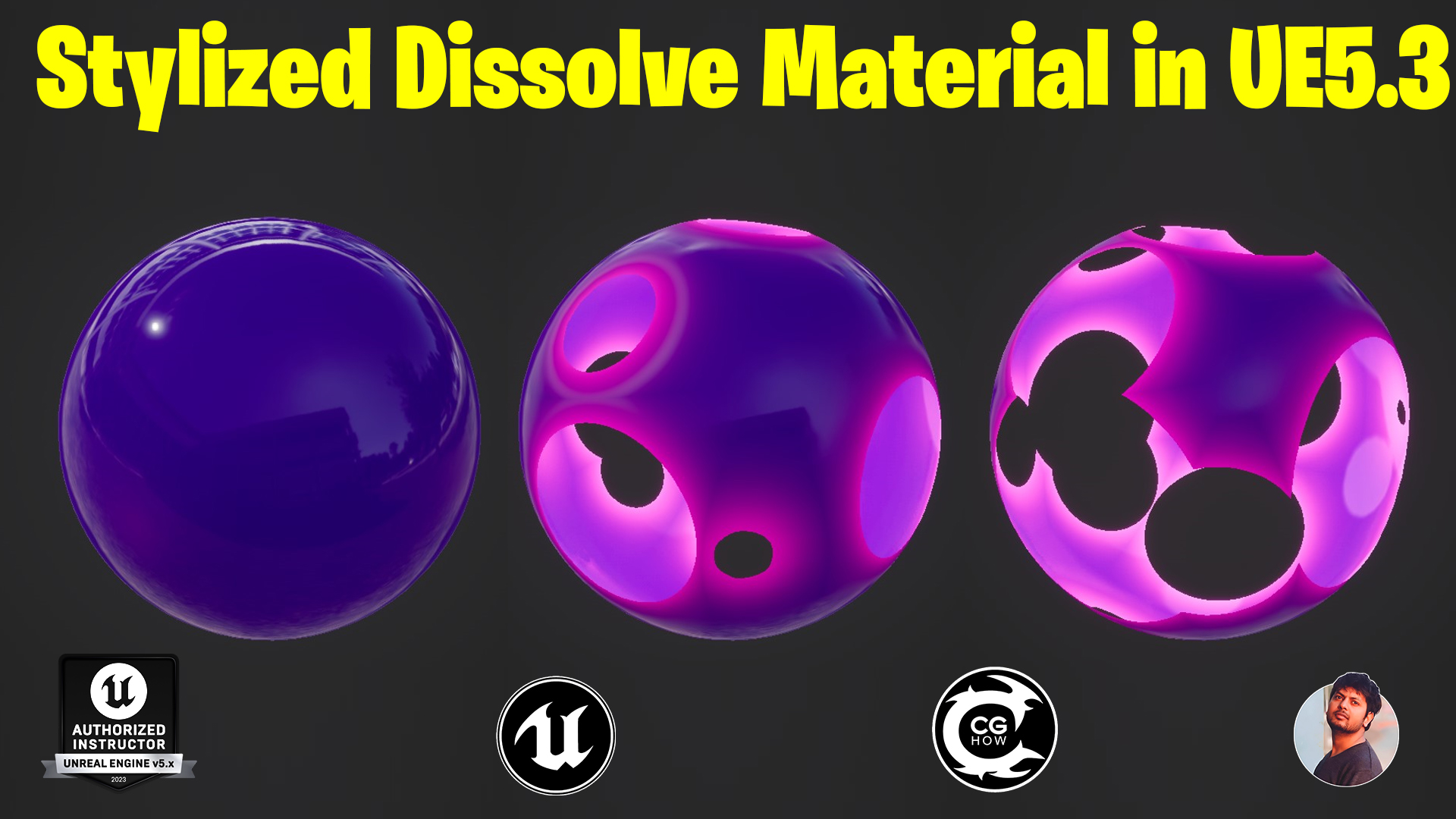 Stylized Dissolve Material in UE5.3 Tutorial | Download Files