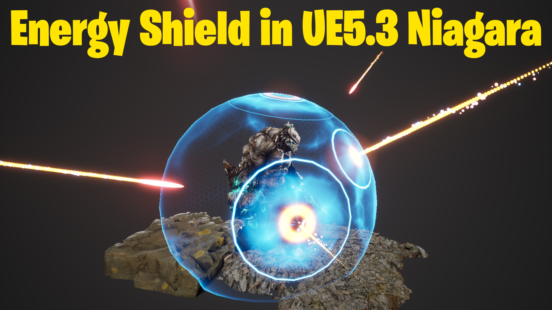 Energy Shield in UE5.3 Niagara Tutorial | Download Files