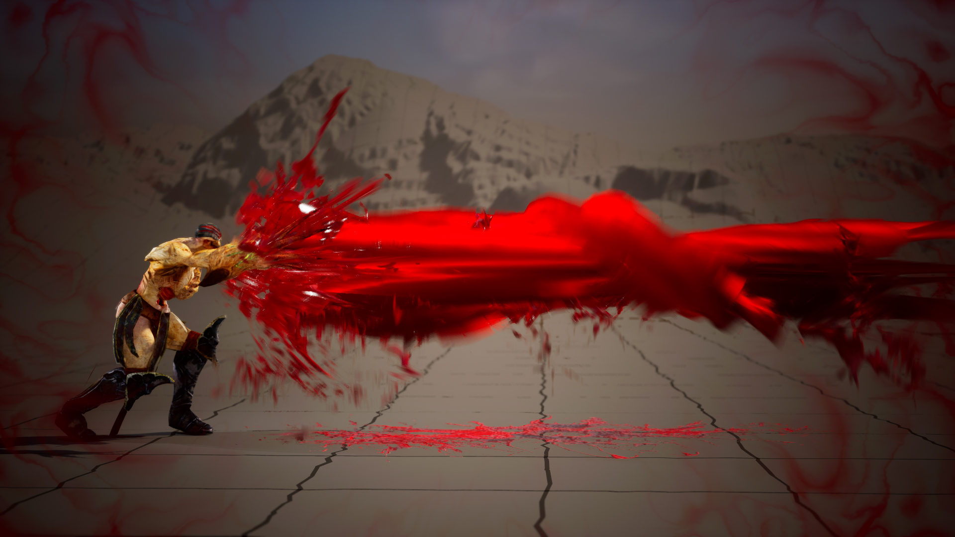 Blood Beam in Unreal Engine 5.4 Niagara | Download Files