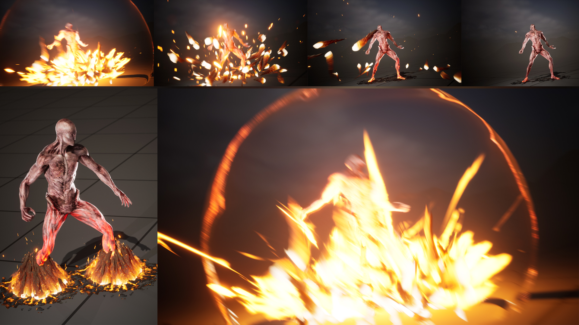 Taunt Explode FX in Unreal Engine 5.4 Niagara | Download Files