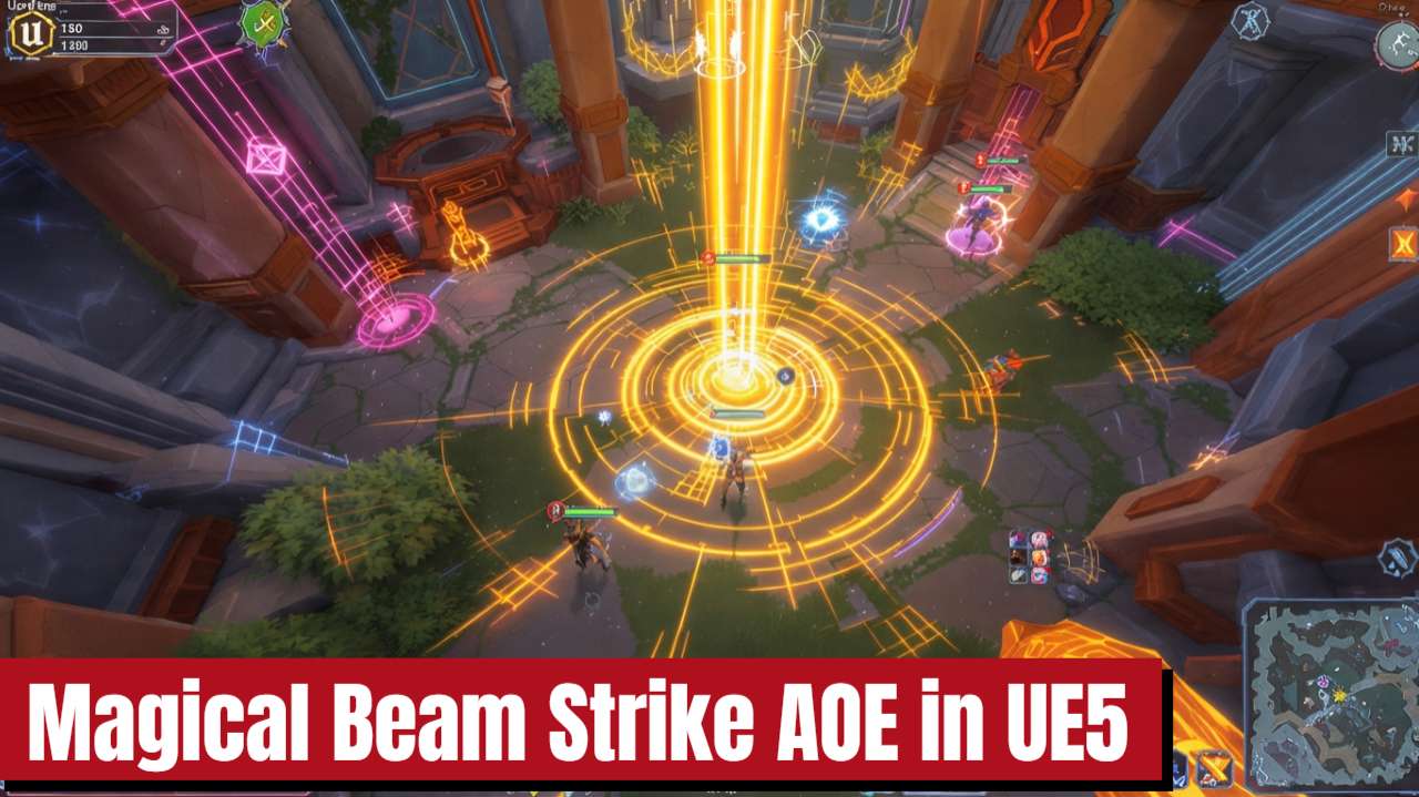 Magical Beam Strike AOE Tutorial | UE5 Niagara VFX