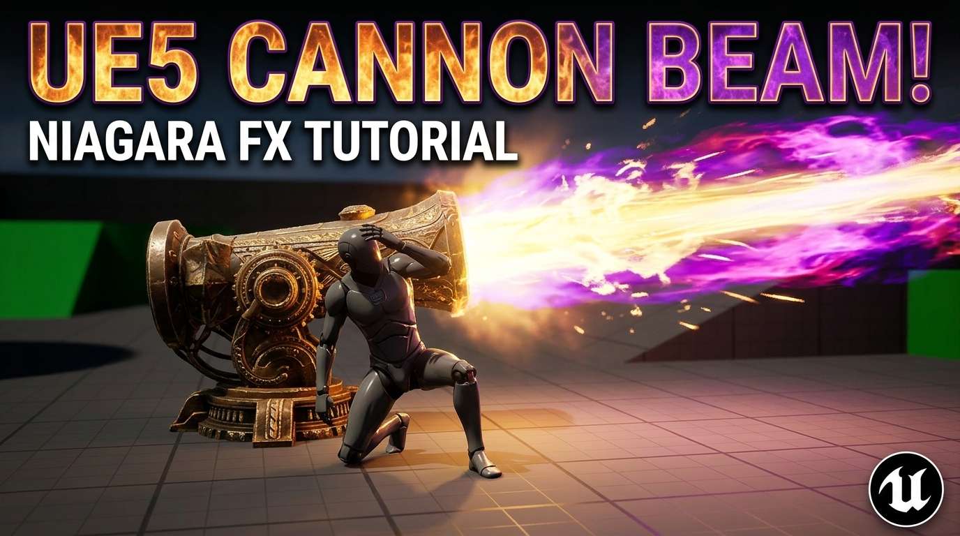 Canon Beam VFX in Unreal Engine 5 Niagara