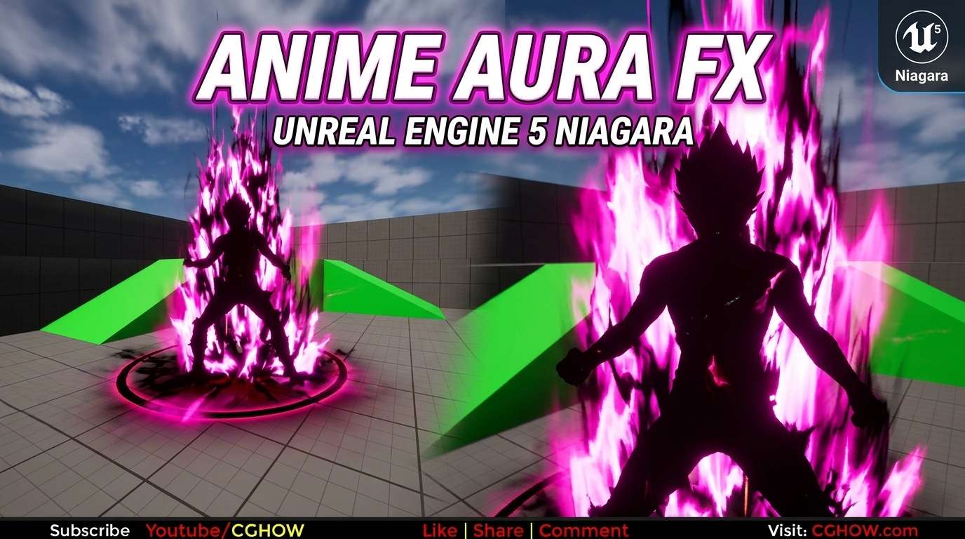 Anime Aura FX in Unreal Engine 5 Niagara