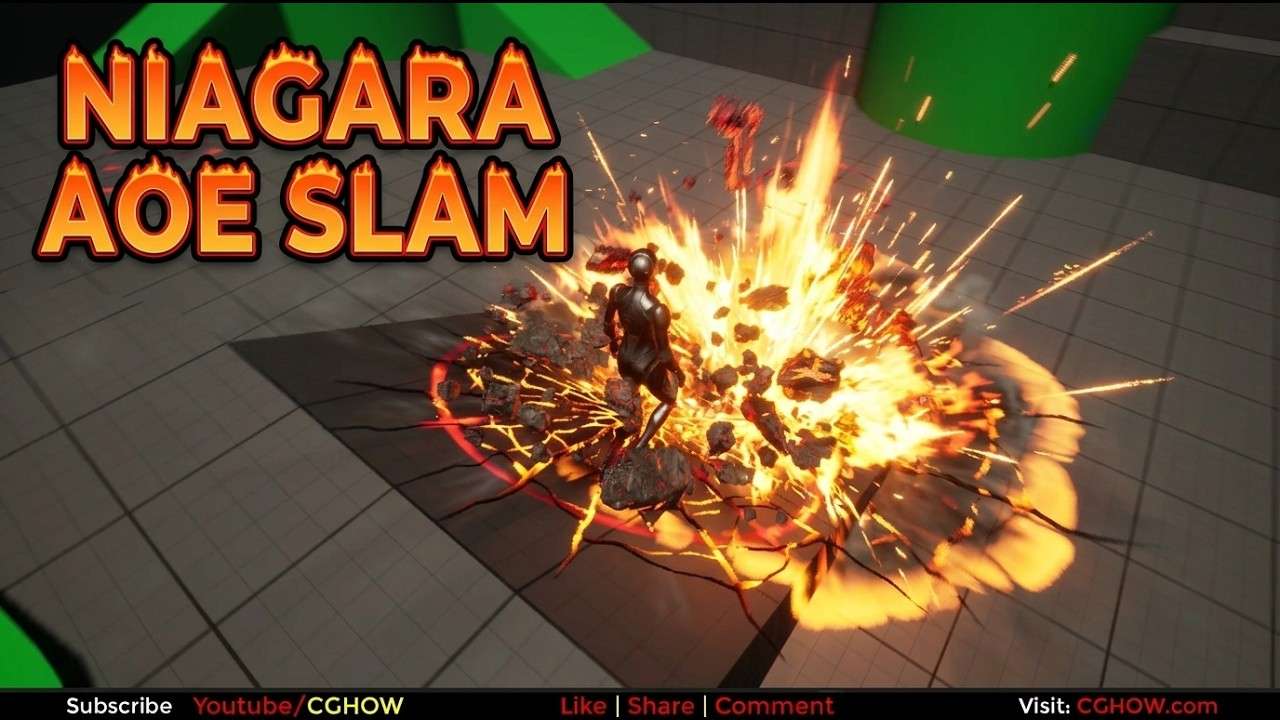 AOE Slam FX in Unreal Engine 5 Niagara