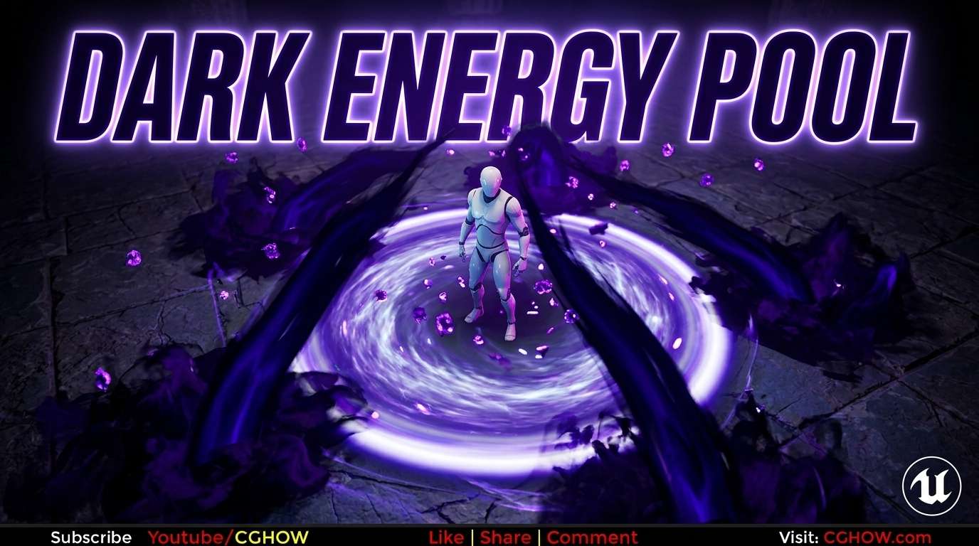 Dark Energy Pool FX in Unreal Engine 5 Niagara