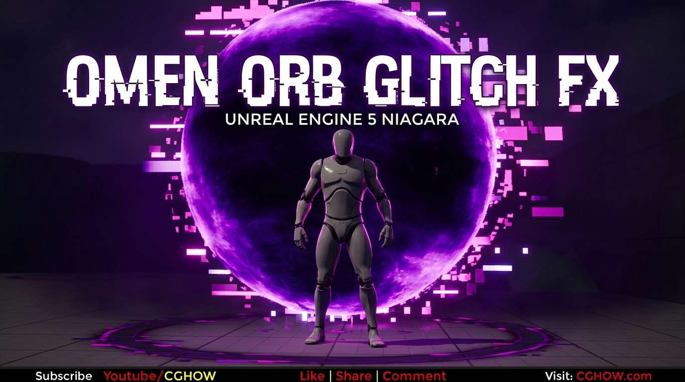 Omen ORB Glitch FX in Unreal Engine 5 Niagara